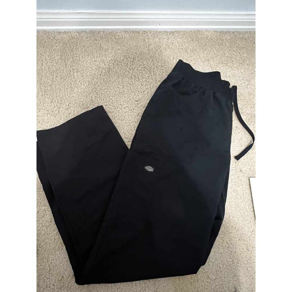 Dickies Balance Black Women's Pull On Scrub 
Pants Size Large
